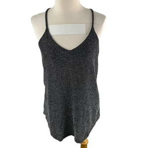 🌿4/$30🌿 RW&CO Black Silver Sparkle Tank Top (XS)‎